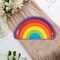 8 Count Rainbow Party Rainbow Shaped Paper Dessert Plates Colorful Birthday